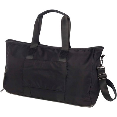 Rhine erweiterbare Reisetasche aus recyceltem GRS-Material 35 L, schwarz