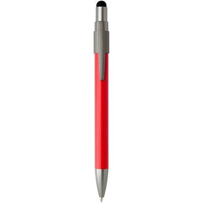 Rill RCS recycelter Kugelschreiber mit Stylus und Fidget Spinner (blaue Mine), rot