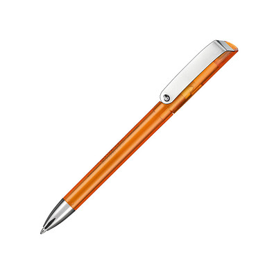 RITTER PEN Drehkugelschreiber Glossy, blaue Mine, orange/transparent