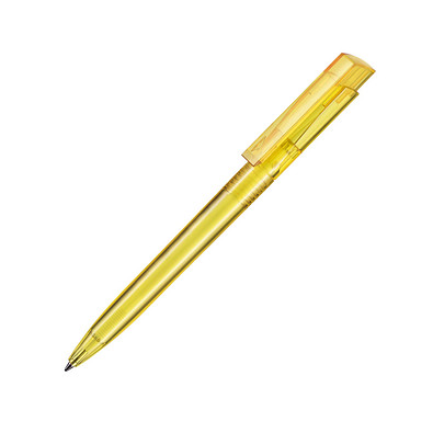 RITTER PEN Druckkugelschreiber Fresh, blaue Mine, gelb/transparent
