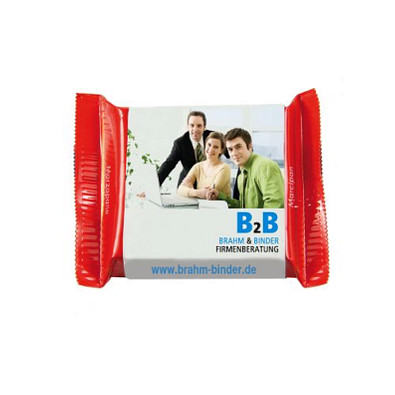 Ritter SPORT Mini mit Papierbanderole, Marzipan, inkl. Druck