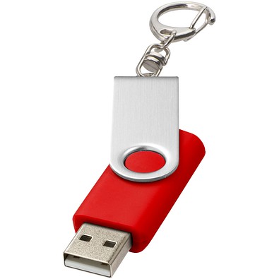 Rotate mit Schlüsselanhänger USB-Stick, hellrot, 2GB