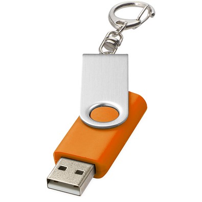 Rotate mit Schlüsselanhänger USB-Stick, orange, 2GB