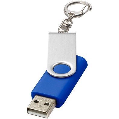 Rotate mit Schlüsselanhänger USB-Stick, royalblau, 2GB