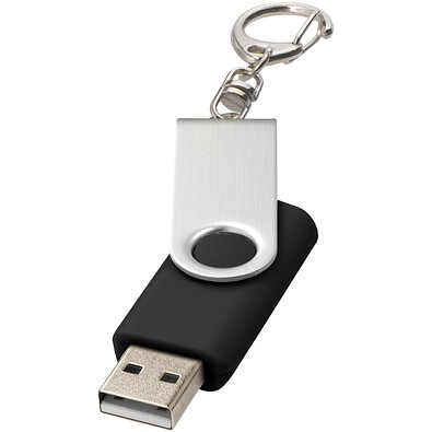 Rotate mit Schlüsselanhänger USB-Stick, schwarz, 2GB