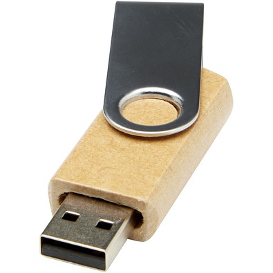 Rotate USB-Stick 2.0 aus recyceltem Papier, Kraftpapier, 32GB