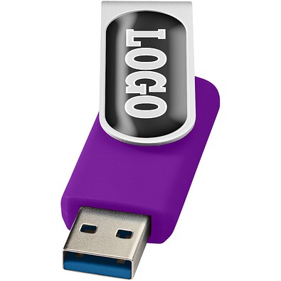 Rotate USB-Stick 3.0 mit Doming, lila, 16GB