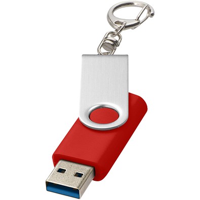 Rotate USB-Stick 3.0 mit Schlüsselanhänger, hellrot, 64GB