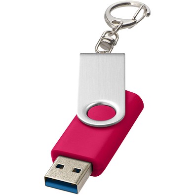 Rotate USB-Stick 3.0 mit Schlüsselanhänger, magenta, 32GB