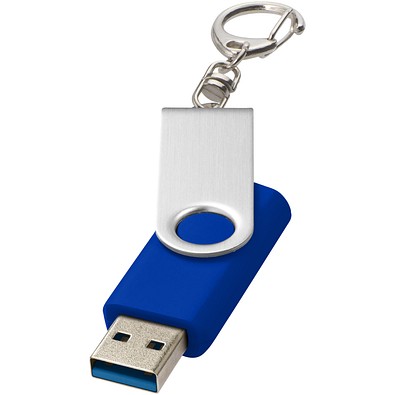 Rotate USB-Stick 3.0 mit Schlüsselanhänger, royalblau, 64GB