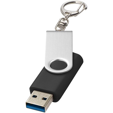 Rotate USB-Stick 3.0 mit Schlüsselanhänger, schwarz, 64GB