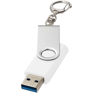 Rotate USB-Stick 3.0 mit Schlüsselanhänger, weiss, 32GB