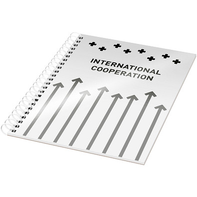 Rothko DIN A5 Notizbuch, klar mattiert,weiss, 100 Blatt