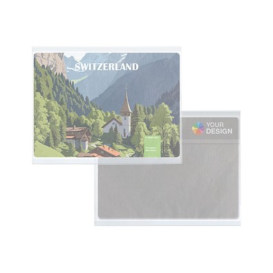 rPET GripCleaner® 4in1 Mousepad 21x15 cm , weiss / individuell