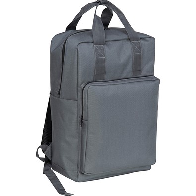 Urban Tote-Rucksack mit Laptopfach, silbergrau