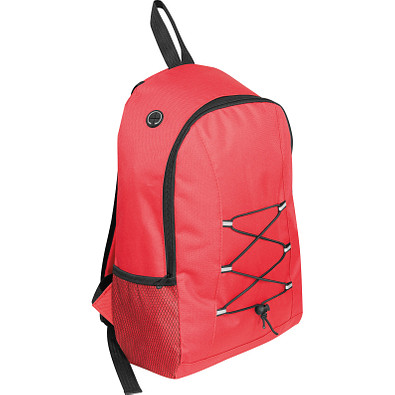 Rucksack aus Polyester, rot