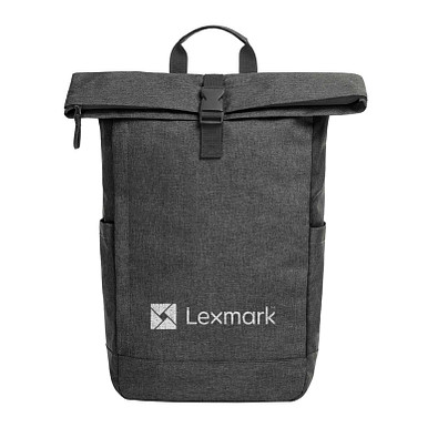 HALFAR Rucksack Circle aus rPET, schwarz meliert