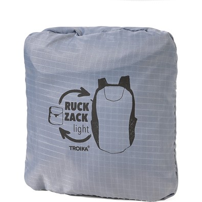 RUCKZACK Falt-Rucksack, grau, schwarz