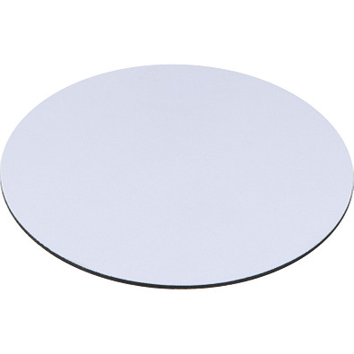 Rundes, bedruckbares Mousepad, weiss