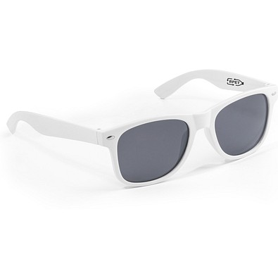 SALEMA. Recyceltem Polyester (100% rPET) Sonnenbrille, Weiß