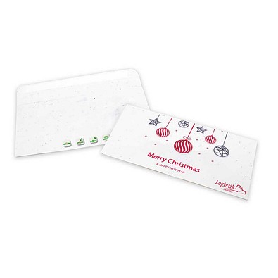 Samenpapier DIN lang-Umschlag, mit Digital2-seit. Druck