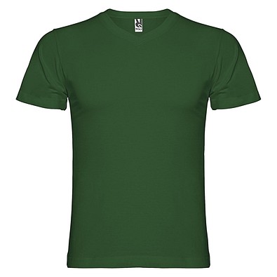 Samoyedo T-Shirt mit V-Ausschnitt für Herren, dunkelgrün, 3XL