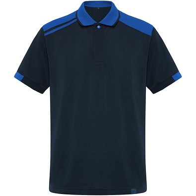 Samurai Kurzärmeliges Poloshirt mit antibakterieller Wirkung, 160 g/m2, unisex, marineblau, L