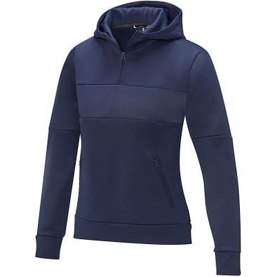 Sayan Kapuzenpullover mit halbem Reißverschluss für Damen, navy,  M