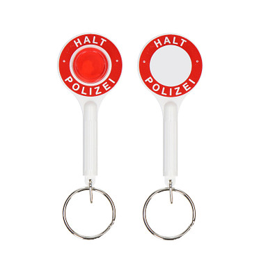 Schlüsselanhänger Polizeikelle, Polizei / 2-seitig