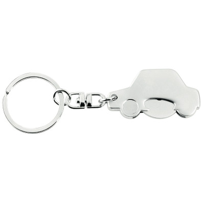 METMAXX® Schlüsselanhänger mit Chip, Race silber