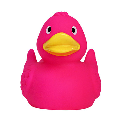 Schnabels® Bade-Ente Klassik, lila/rot/pink