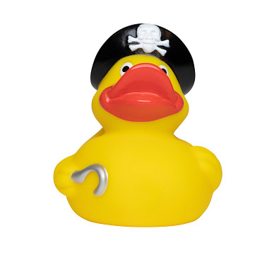 Schnabels® Bade-Ente Pirat mit Hut, bunt