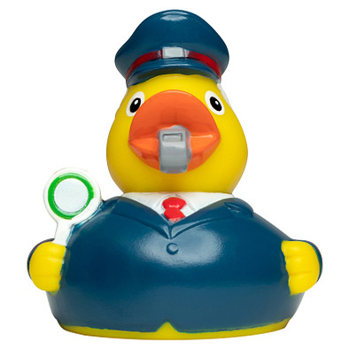 Schnabels® Bade-Ente Zugbegleiter, bunt