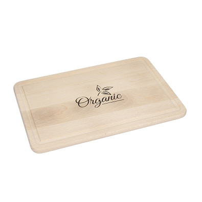 Schneidbrett Woody Rechteck, 30 x 20 cm, mittel, natur