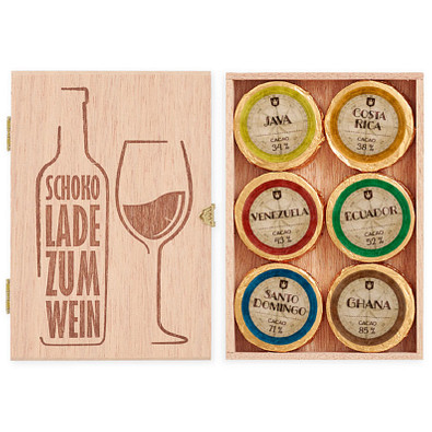 Schokolade zum Wein mit 12 Golddublonen, Bunt