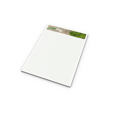Geiger-Notes Schreibblock A5, green + blue, Recycling, 50 Blatt, inkl. Digitaldruck
