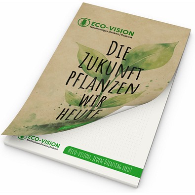 Schreibblock Cover Recycling, A4, 100 Blatt