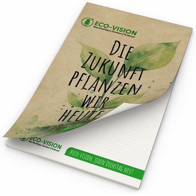 Schreibblock Cover Recycling, A5, 50 Blatt