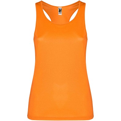 Schura Sport Top für Damen, Fluor Orange, S