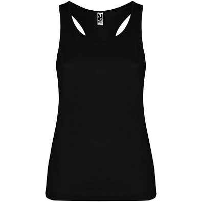 Schura Sport Top für Damen, schwarz, S