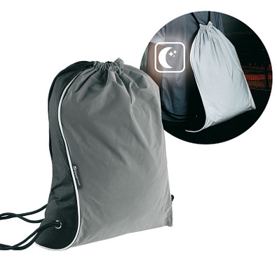 Schwarzwolf® outdoor Denison reflektierender Beutel-Rucksack 2 l, grau Schwarzwolf® outdoor Denison reflektierender Beutel-Rucksack 2 l, grau