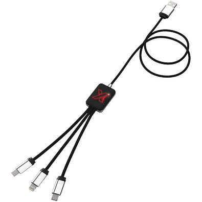 SCX.design C17 Easy to Use Ladekabel mit Leuchtlogo, rot