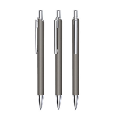 senator® Metall-Druckkugelschreiber Arvent, blaue Mine, anthrazit