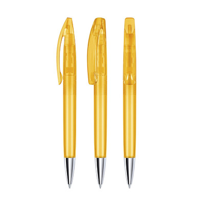 senator® Drehkugelschreiber Bridge Clear MT, blaue Mine, gelb 7408