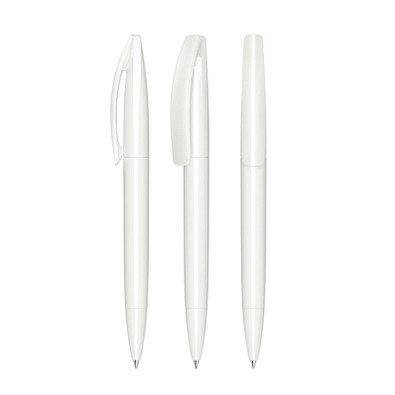 senator® Drehkugelschreiber Bridge Polished, blaue Mine, weiß