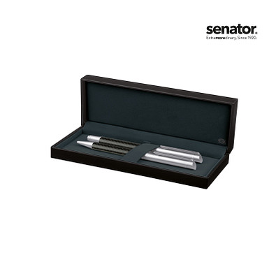 senator® Carbon Line Set II Rollerball, Kugelschreiber, Metall