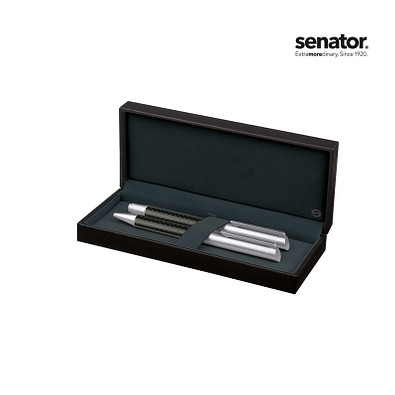 senator® Carbon Line Set I Füllhalter, Kugelschreiber, Metall