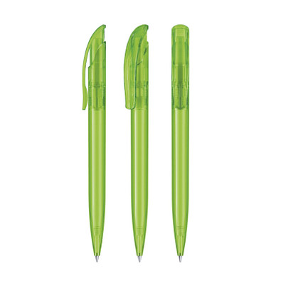 senator® Druckkugelschreiber Challenger Clear, blaue Mine, grün 376