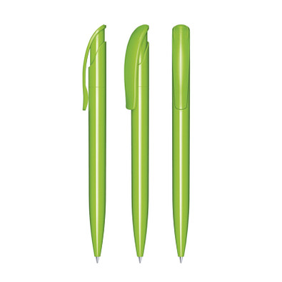 senator® Druckkugelschreiber Challenger Polished, blaue Mine, grün 376