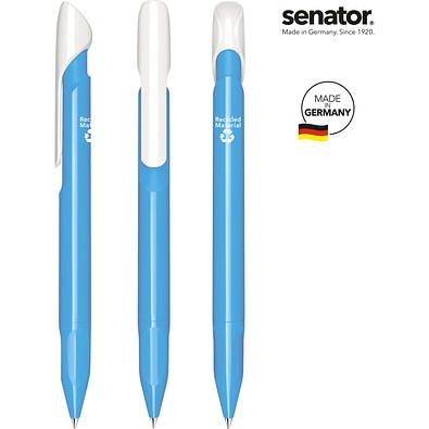 senator® Evoxx Duo Polished Recycled Druckkugelschreiber, blau 279